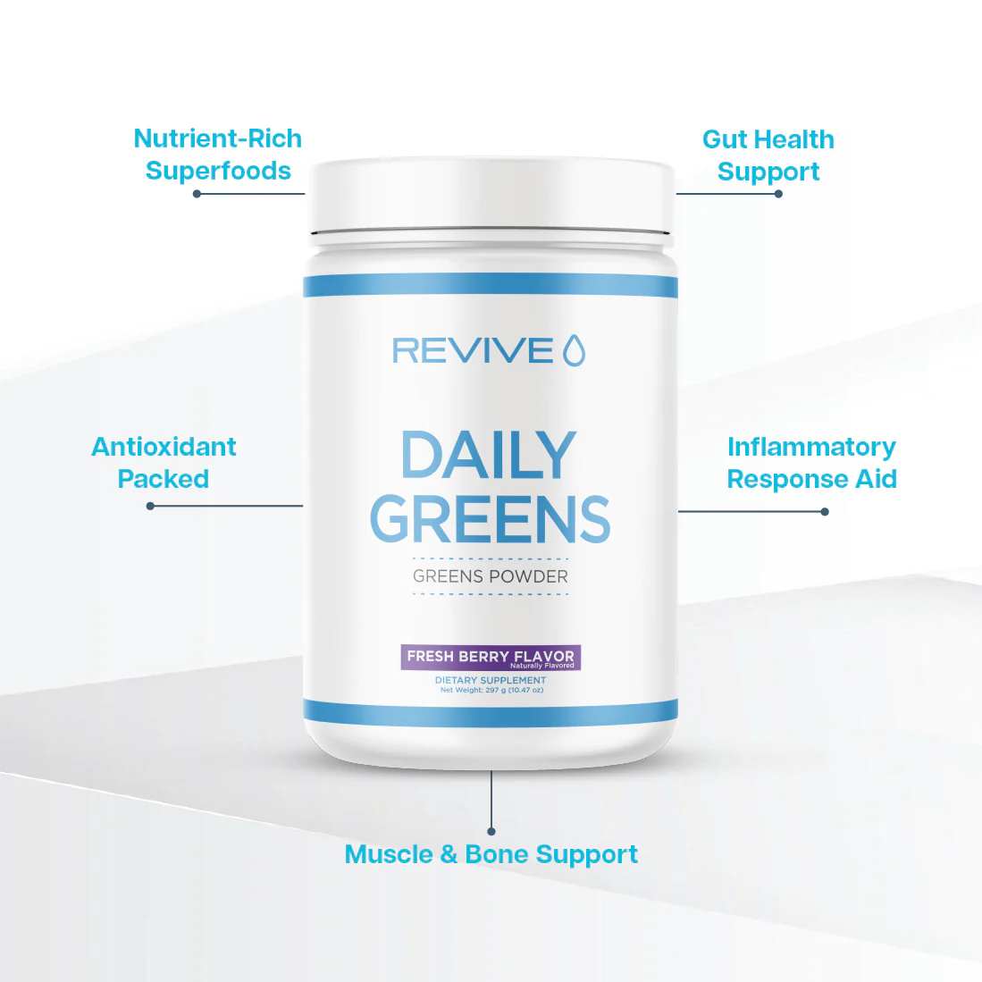 Daily Greens Powder Fresh Berry Flavor